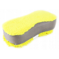 Gąbka do mycia z mikrofibry żółta 63g 23x10,5x5cm