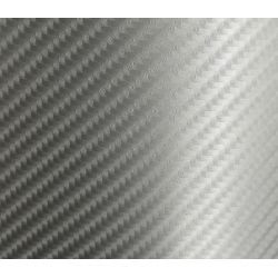 OKLEINA CARBON 4D 100x152cm SREBRNY Połysk kanali