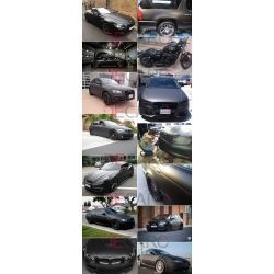 FOLIA MAT CZARNA MATOWA BLACK 152x100 cm HQ HURT