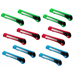 NÓŻ NOŻYK TAPECIAK DO TAPET ŁAMANE OSTRZ 18mm INOX