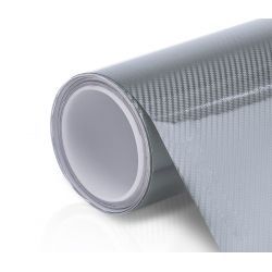 CARBON 5D SREBRNA okleina karbon 152x100cm KANALIK