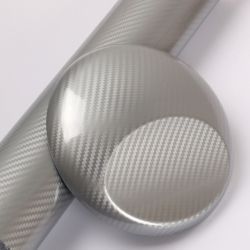 CARBON 5D SREBRNA okleina karbon 152x100cm KANALIK